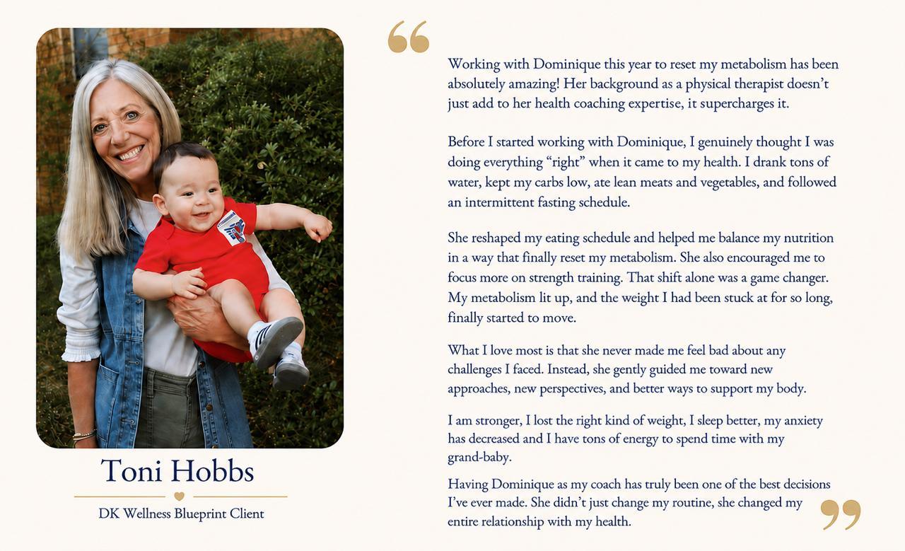 Testimonial from Toni Hobbs